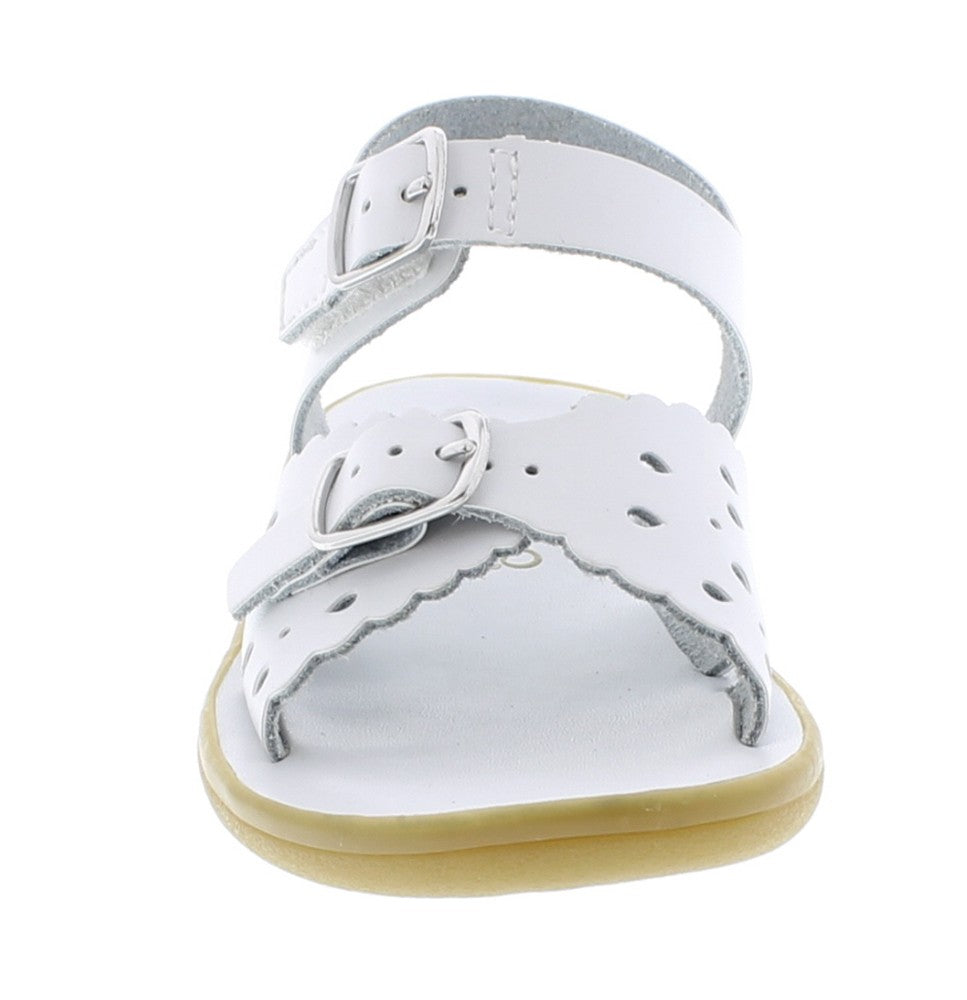 Footmates Girls Shoes - Classic Ariel Sandals - White