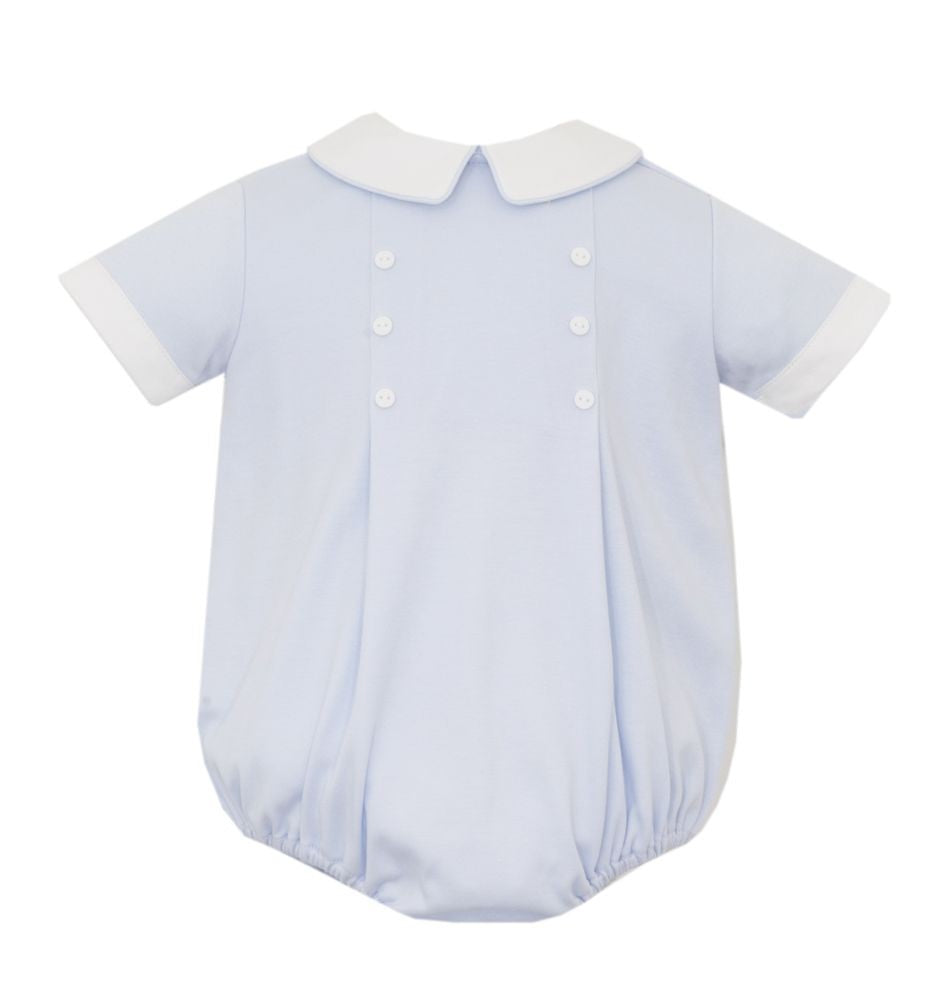 Petit Bebe Boys Light Blue Knit Bubble by Petit Bebe