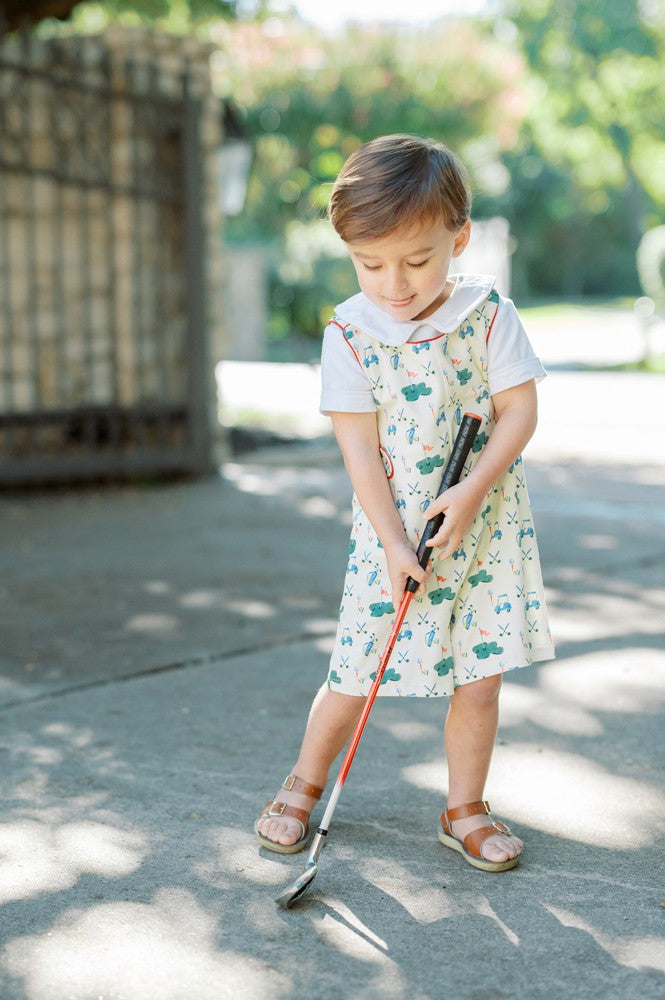 Proper Peony Pima Baby Boys Jon Jon - Golf Theme