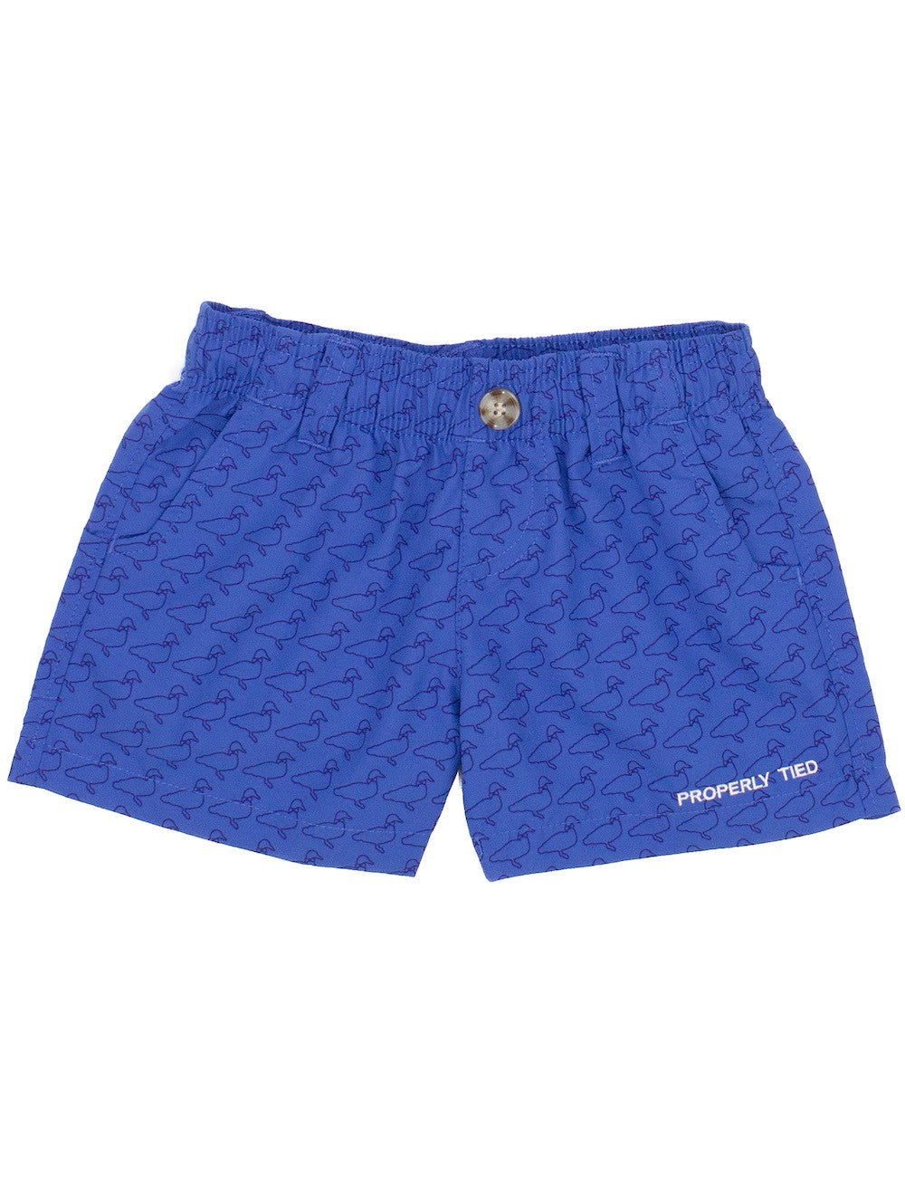 Properly Tied Boys Mallard 2.0 Shorts - Royal Blue Original Logo by Properly Tied