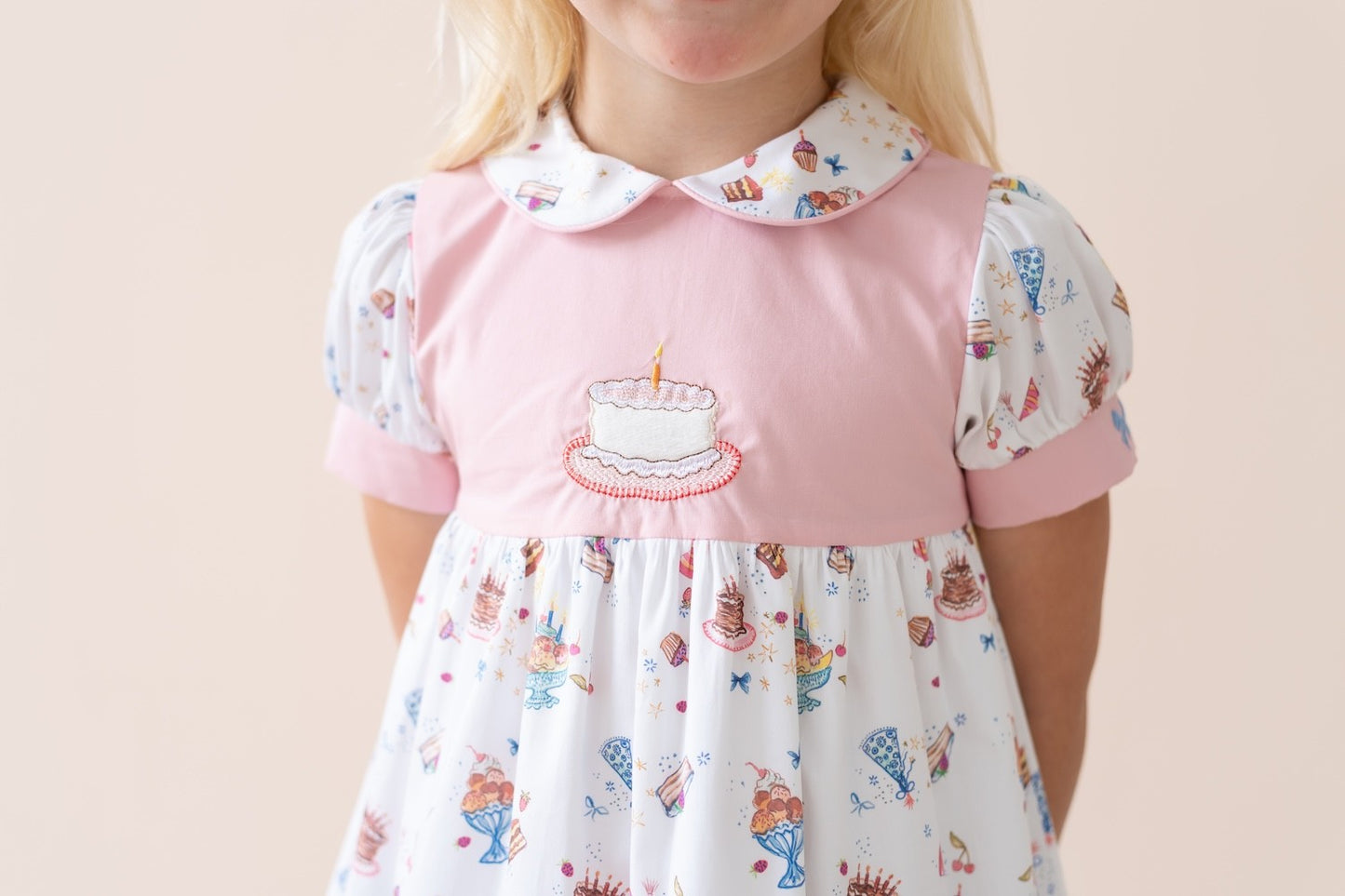 La Boutique by Dondolo Girls Dress - Pink Charlotte Birthday