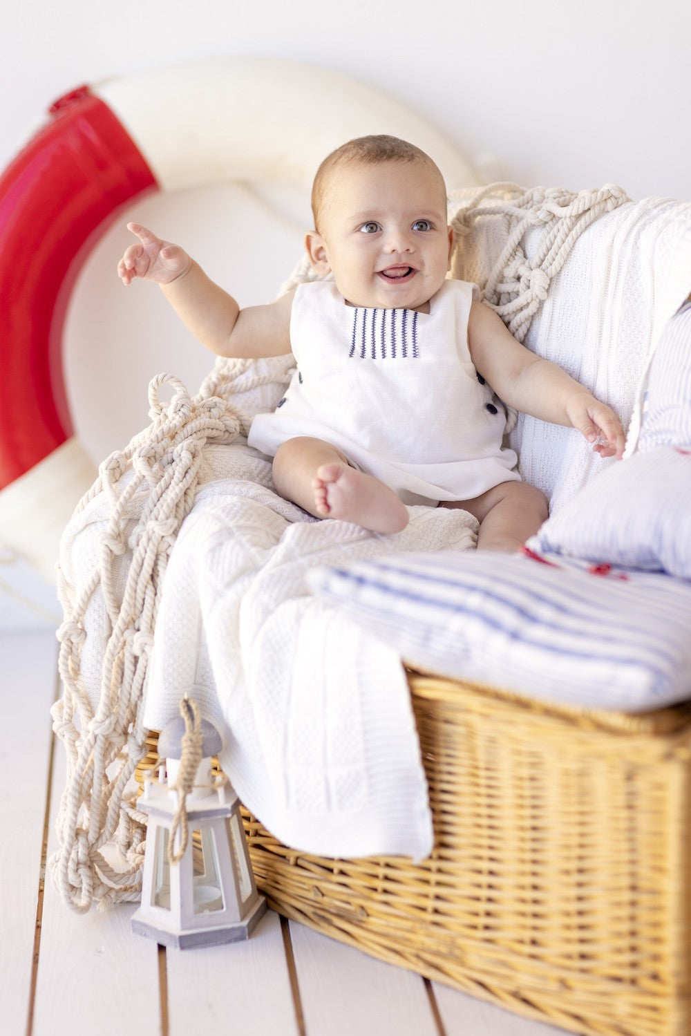 Luli & Me Baby Boys Nautical Bubble - Navy Blue Details