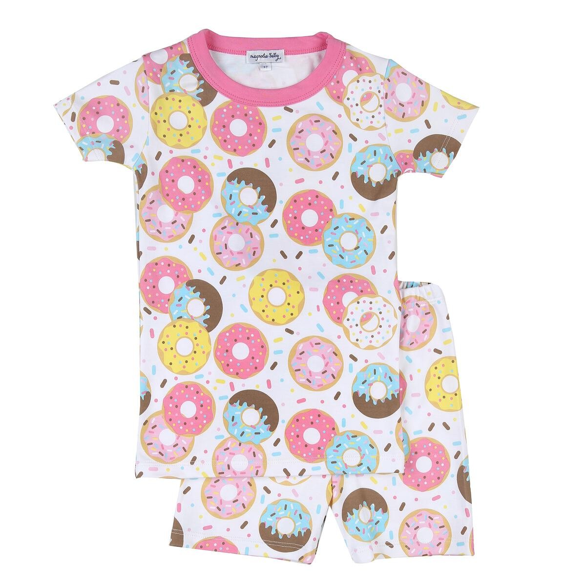 Magnolia Baby Little Girls PInk Donut Delite! Short Pajamas