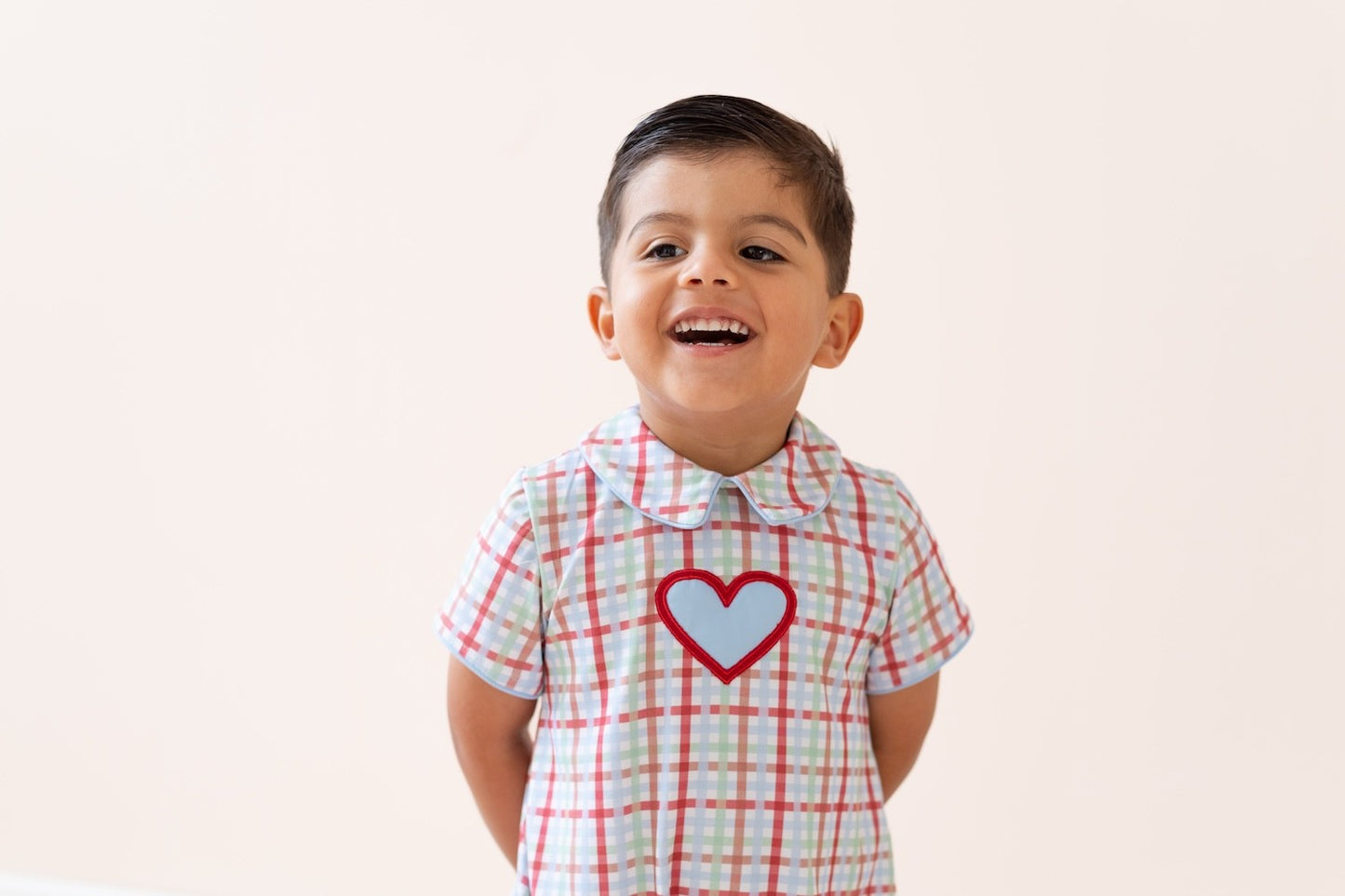 La Boutique by Dondolo Baby Boys Bubble - Blue Valentine Heart Romeo