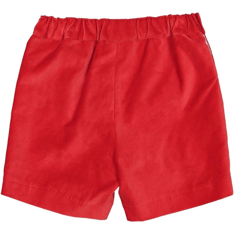 Sal & Pimenta Boys Dressy Shorts - Red Velvet