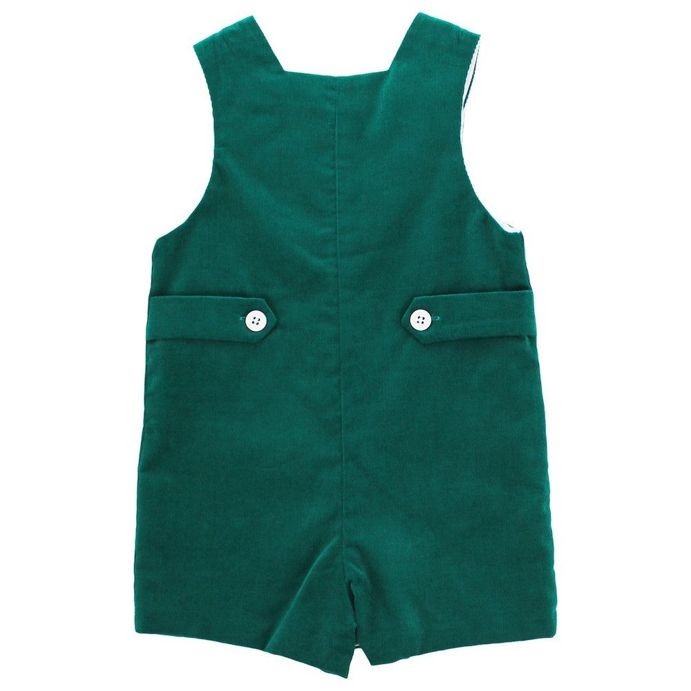 Bailey Boys Baby Jon Jon with Tabs - Clover Green Corduroy by Bailey Boys