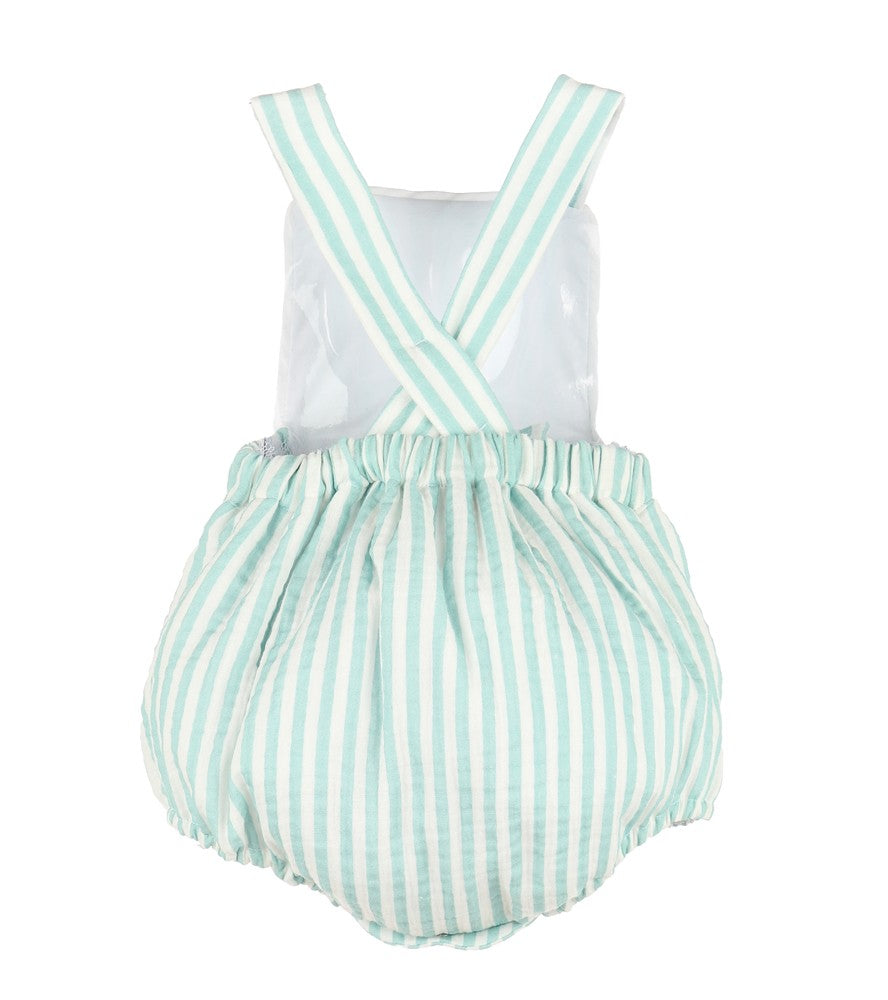 Sophie & Lucas Sullivan Baby Boys Stripe Bubble - Green