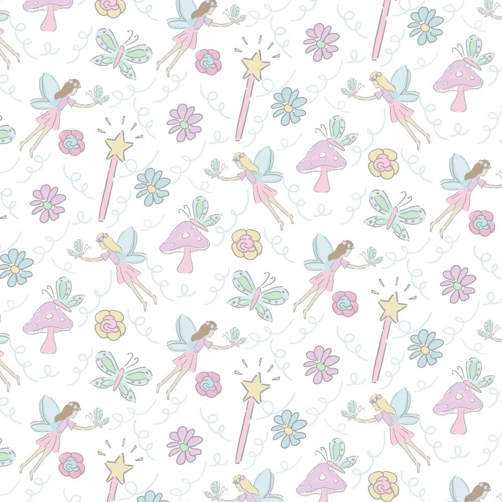 Lila & Hayes Girls Carlin Lounge Dress - Fairies by Lila & Hayes
