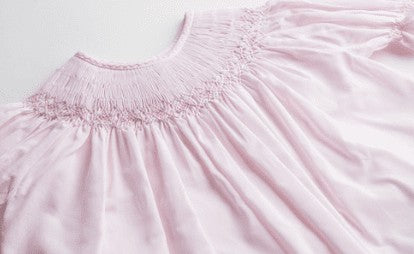 Feltman Brothers Baby Girls Pink Ruffle Sleeve Smocked Bishop Dress by Feltman Brothers