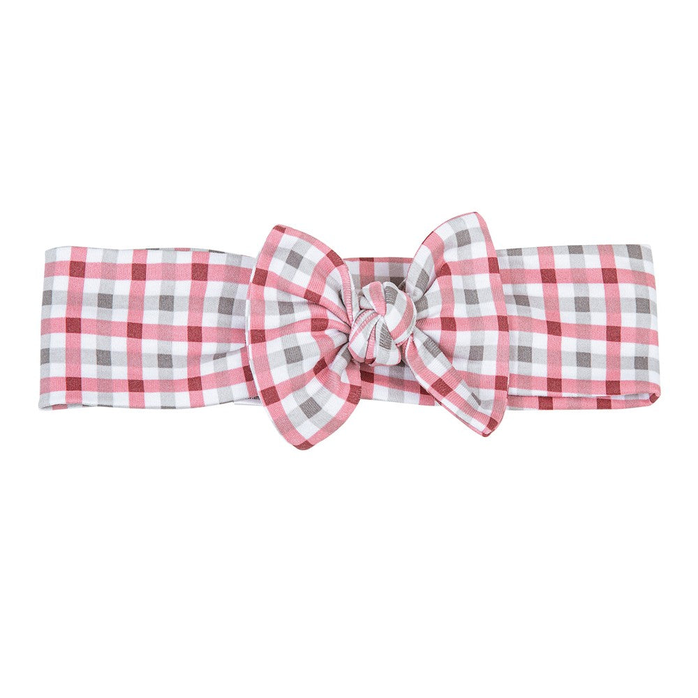 Magnolia Baby Girls Alabama Crimson Tide Checks Headband