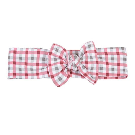 Magnolia Baby Girls Alabama Crimson Tide Checks Headband