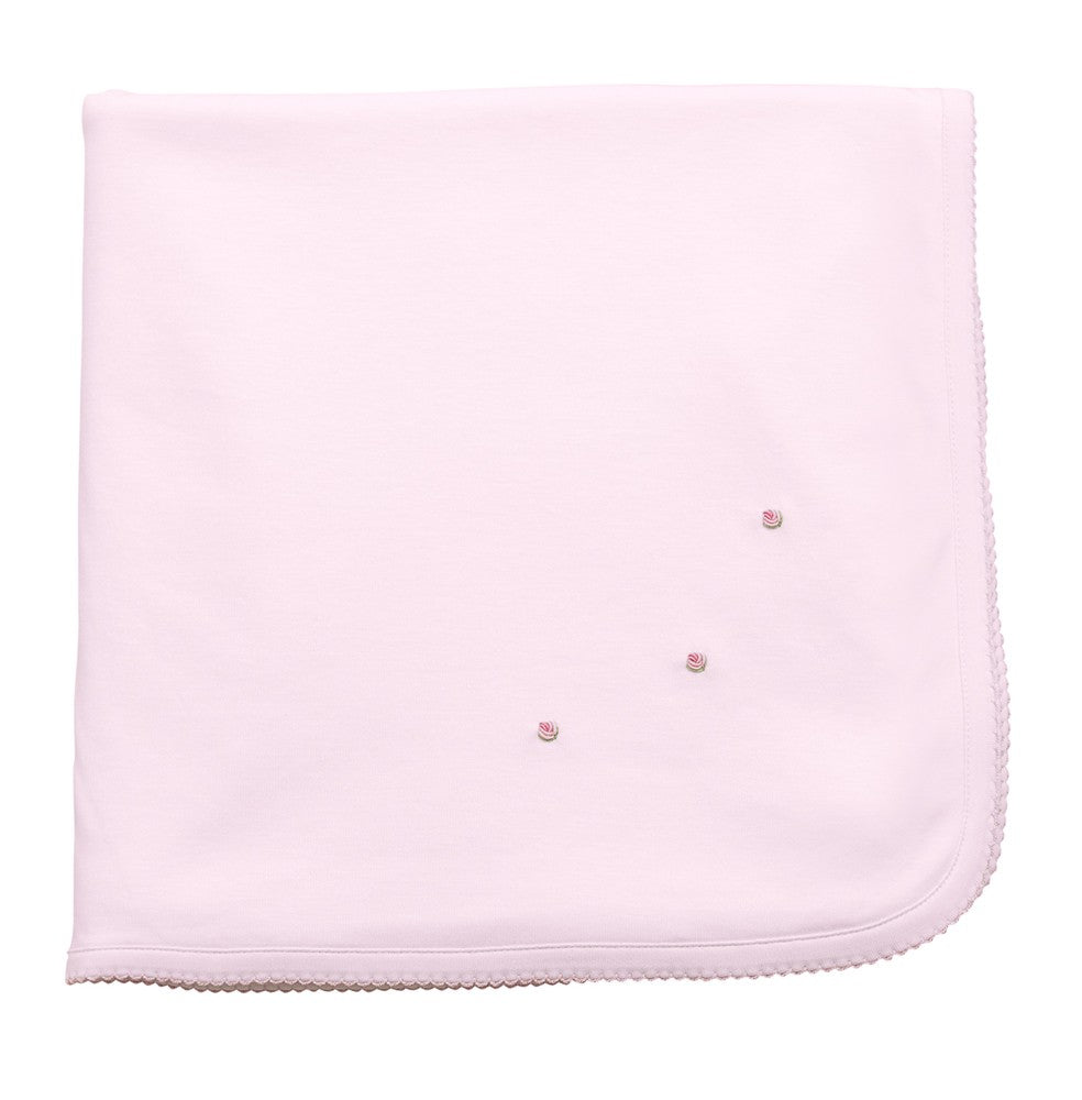 Proper Peony Layette - Pima Blanket - Pink