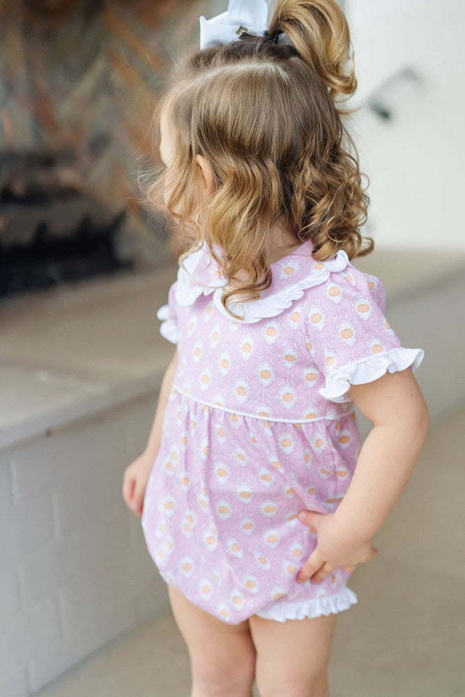 Lila & Hayes Baby Girls Council Bubble - Pink Pretty Pumpkins