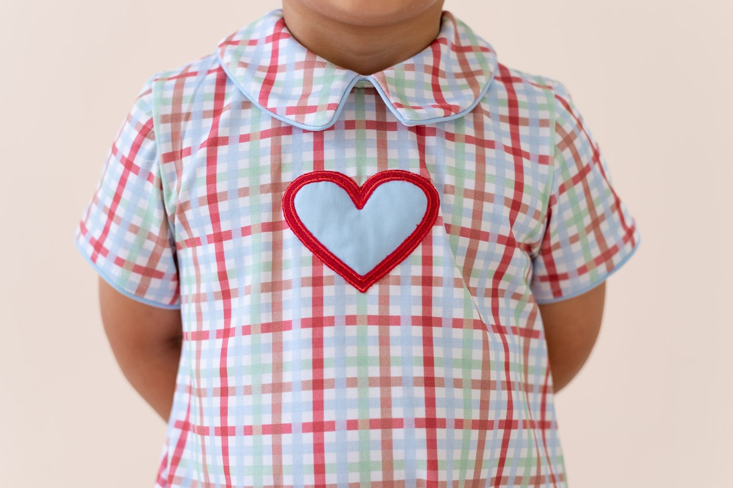 La Boutique by Dondolo Baby Boys Bubble - Blue Valentine Heart Romeo
