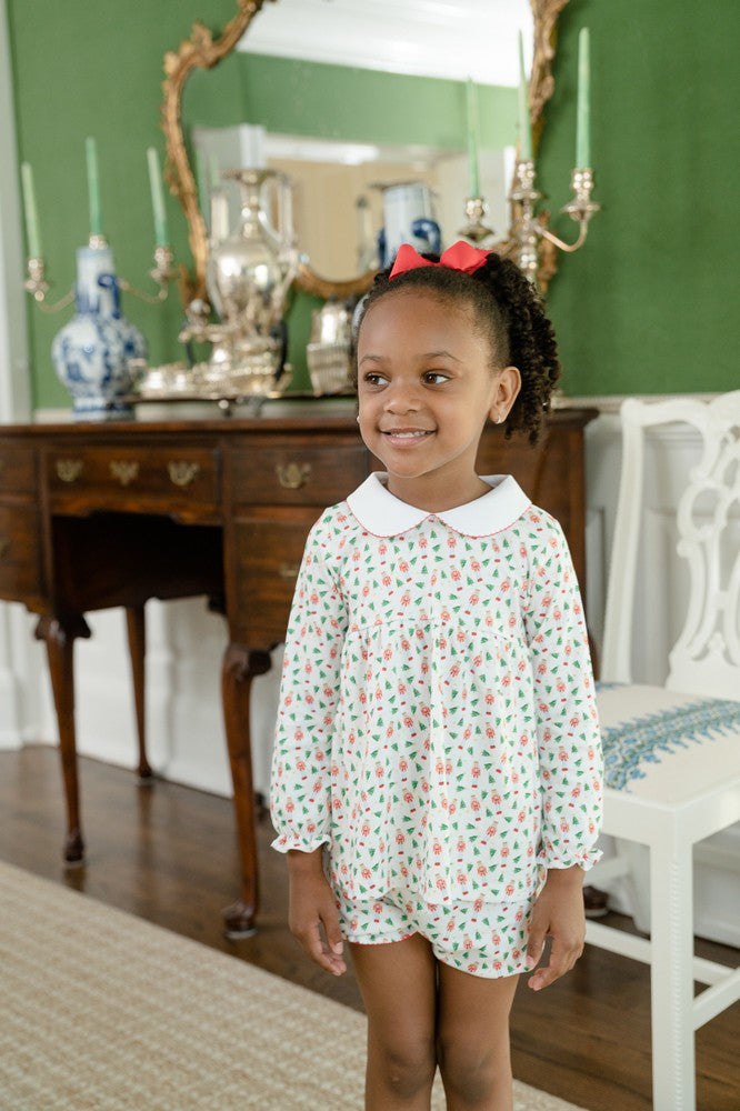 Proper Peony Parkside Girls Bloomers Set - Nutcracker