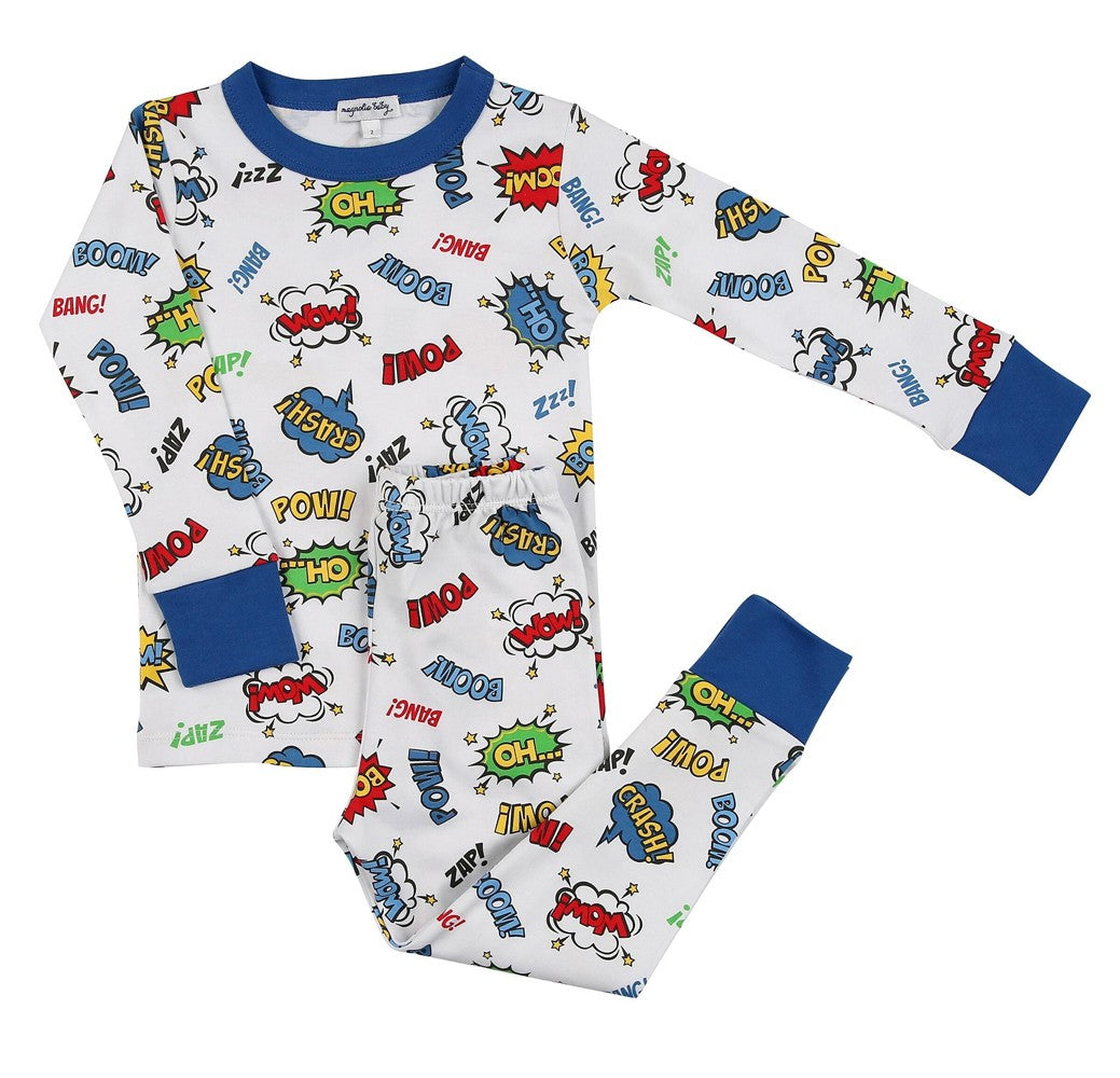 Magnolia Baby Boys Super Hero Long Pajamas - Blue