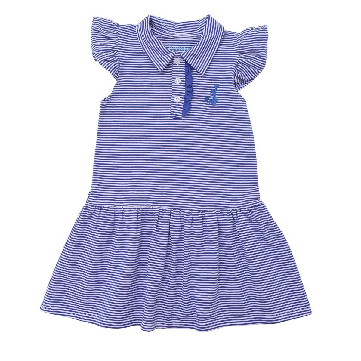Itsy Bitsy Girls Game Day Cheer Dress - Royal Blue by Itsy Bitsy