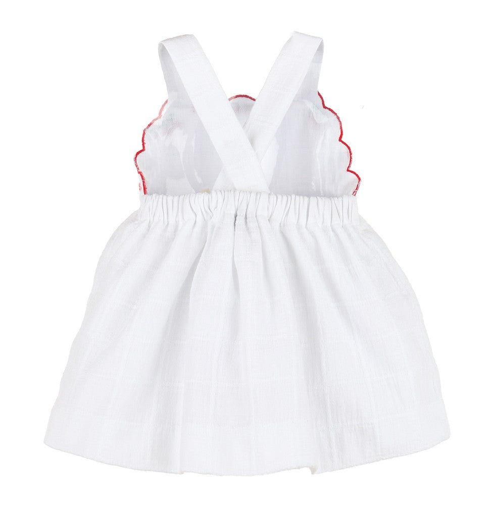 Sophie & Lucas Girls Summer Berries Sun Dress - White