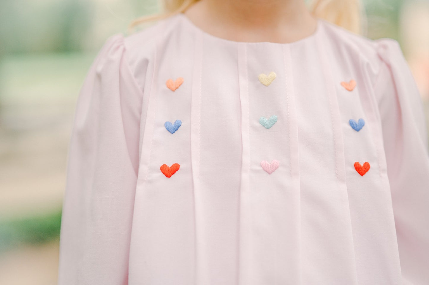 Proper Peony Girls Dress - Pink Cherub Valentine Hearts