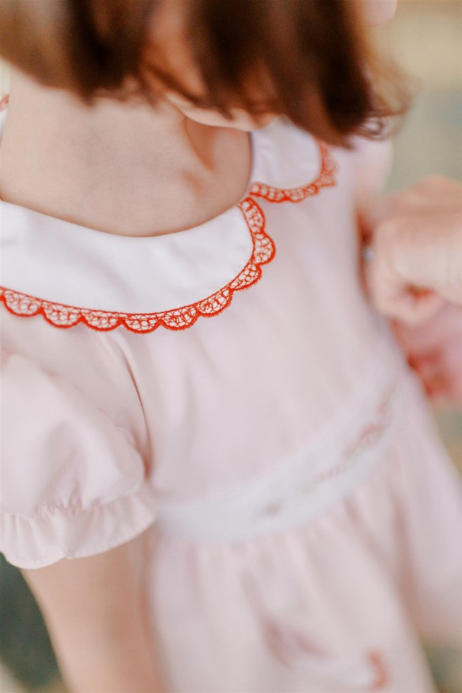 Proper Peony Girls Odette Placard Pink Valentines Dress by Proper Peony