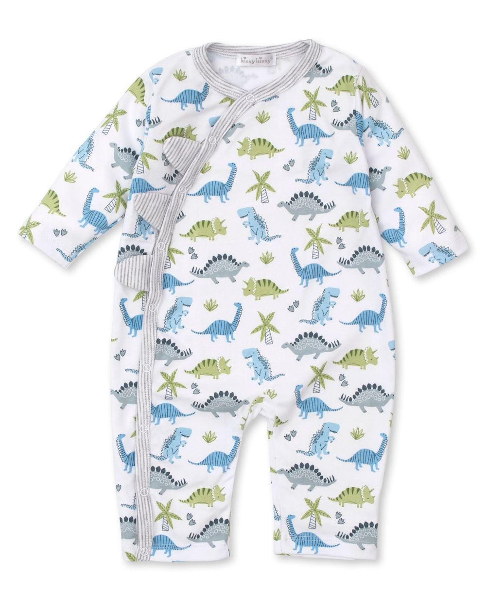 Kissy Kissy Baby Boys Blue Dino Dynamos Playsuit Romper