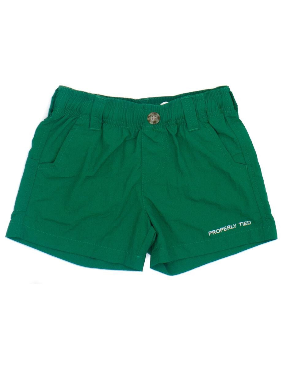 Properly Tied Boys Mallard Shorts - Meadow Green