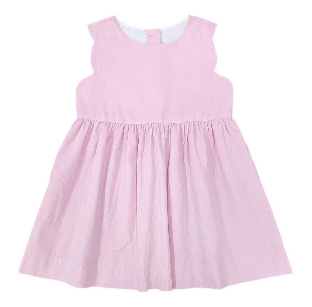 James & Lottie Savannah Scalloped Jumper - Light Pink Cord