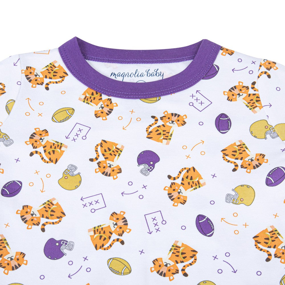 Magnolia Baby LSU Tigers Purple Gold Long Pajamas