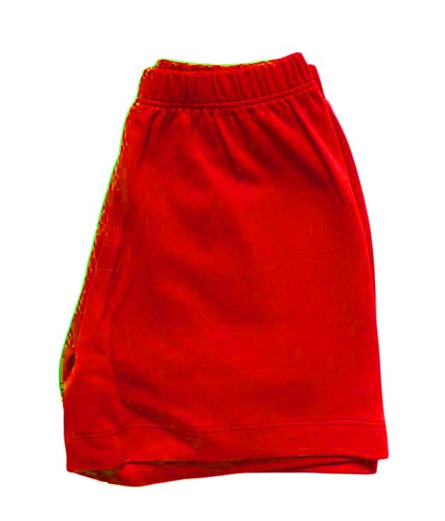 James & Lottie Boys Conrad Knit Shorts - Red by James & Lottie