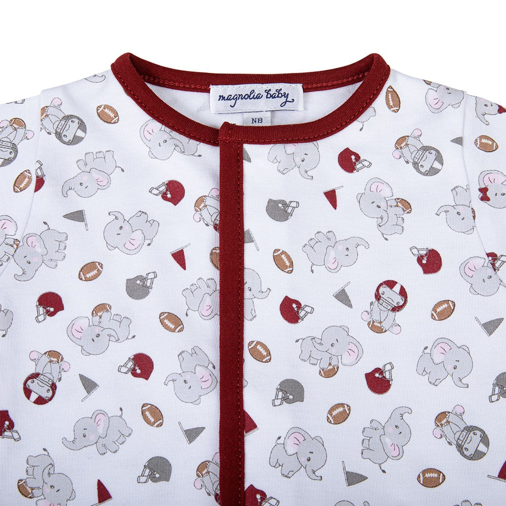 Magnolia Baby Alabama Elephant Football Crimson Tide Printed Converter Gown