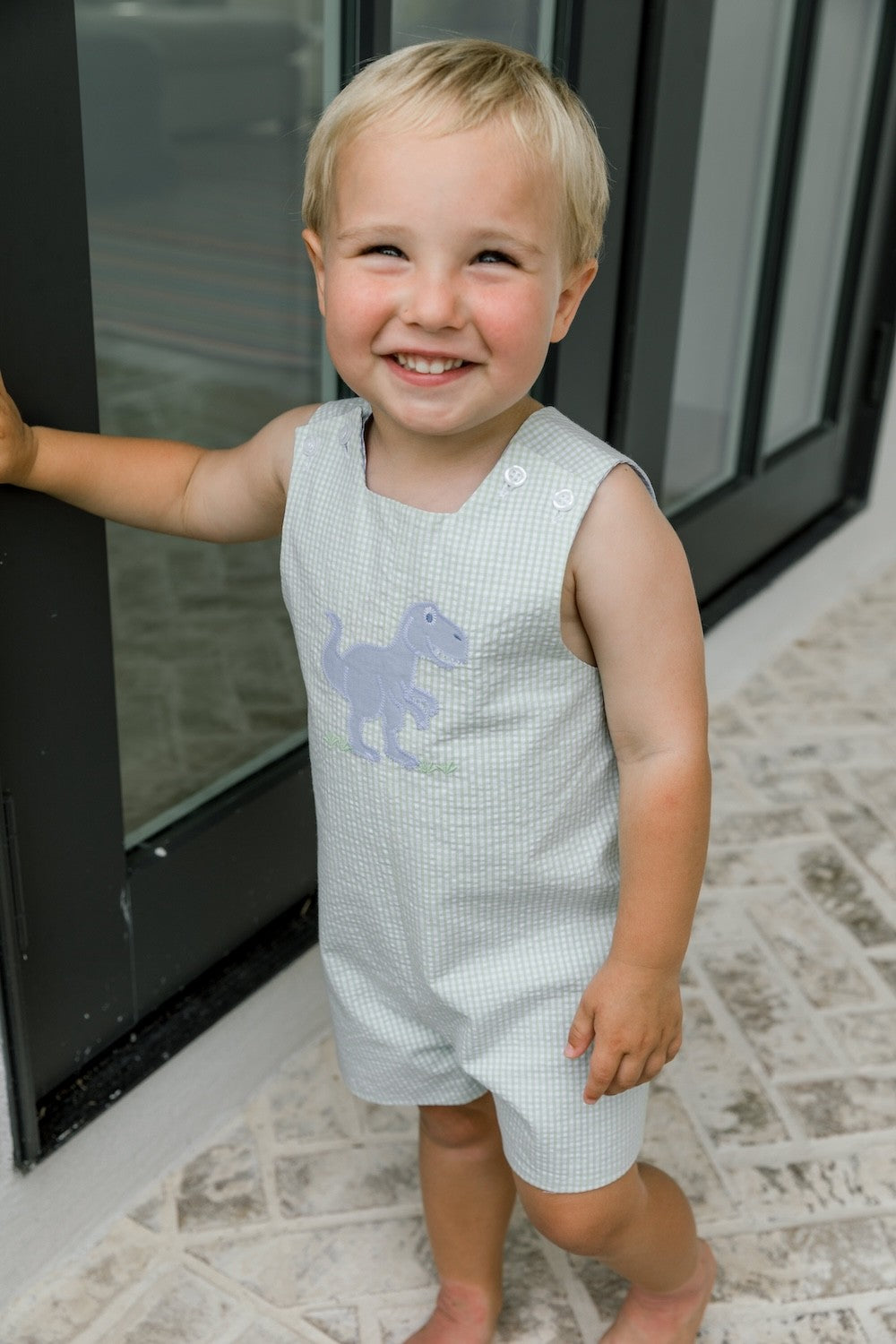 Bailey Boys Reversible Jon Jon - Green Tucker T-Rex Dino Reverses to Blue with Red Crab by Bailey Boys