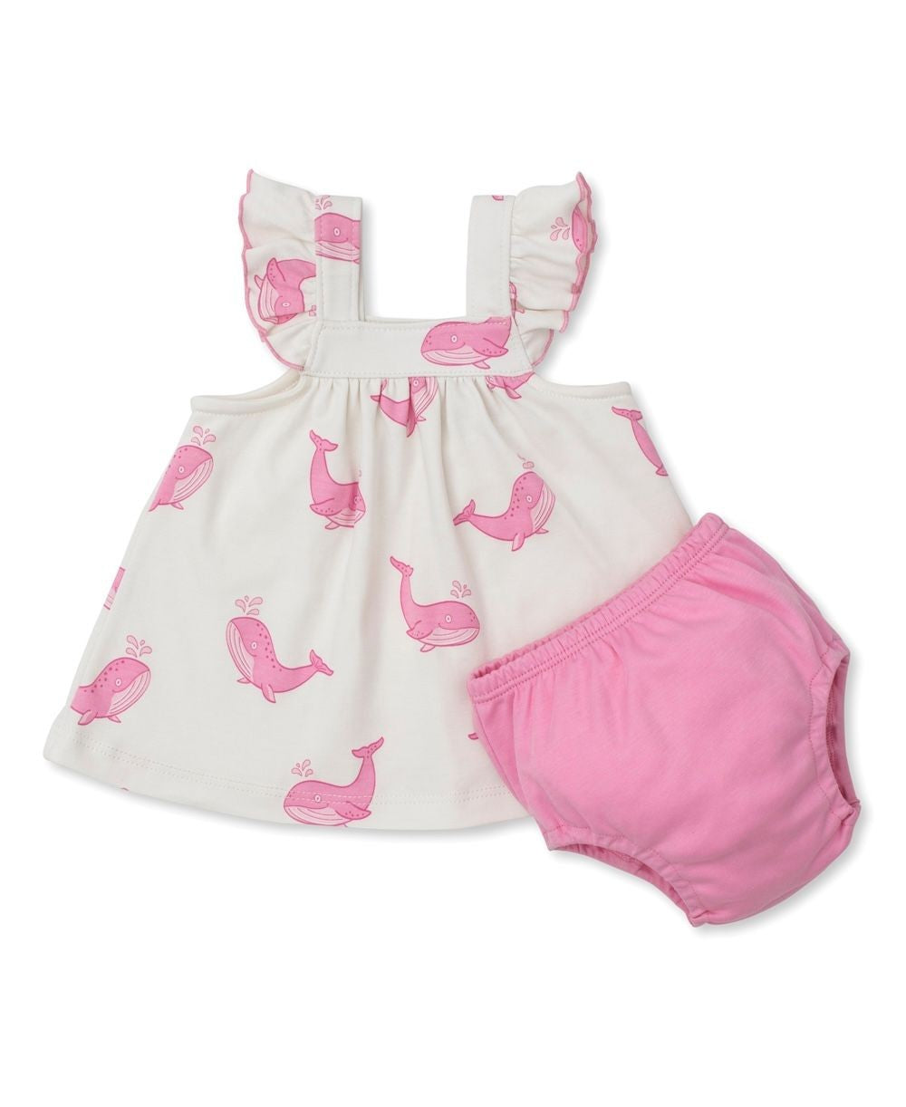 Kissy Kissy Love Baby Girls Pink Whale Antics Bloomers Set by Kissy Kissy