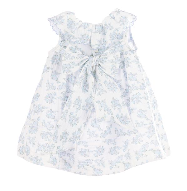 Sophie & Lucas Girls Floral Bluffs Ruffle Dress - Bow on Back - Lilac by Sophie & Lucas
