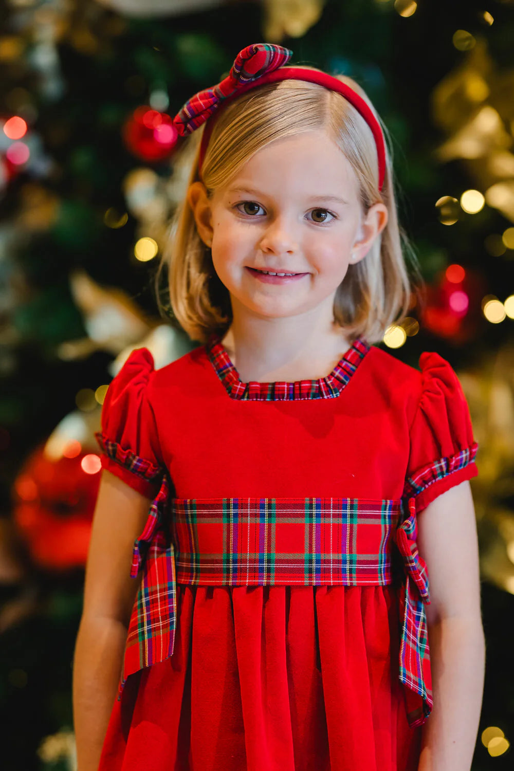 Sal & Pimenta Girls Red Noel Christmas Dress