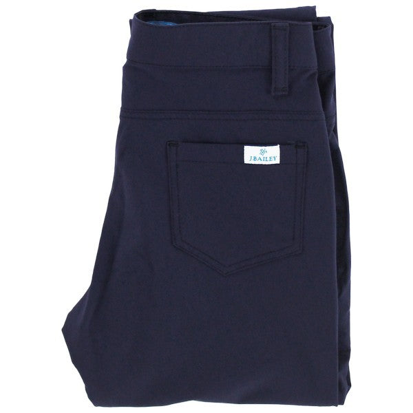 J. Bailey Boys Club Performance Long Pants - Navy Blue