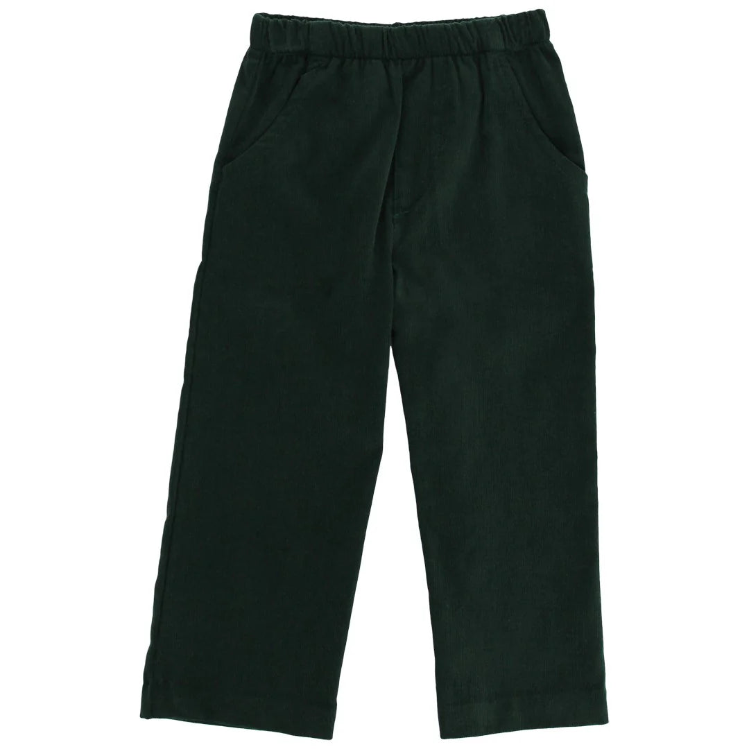 J. Bailey Boys Pull On Corduroy Pants - Forest Green