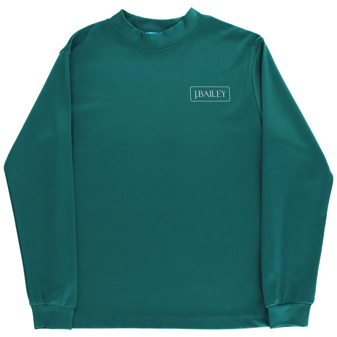 J. Bailey Boys Performance Logo Tee Shirt - Mallard Ducks on Teal
