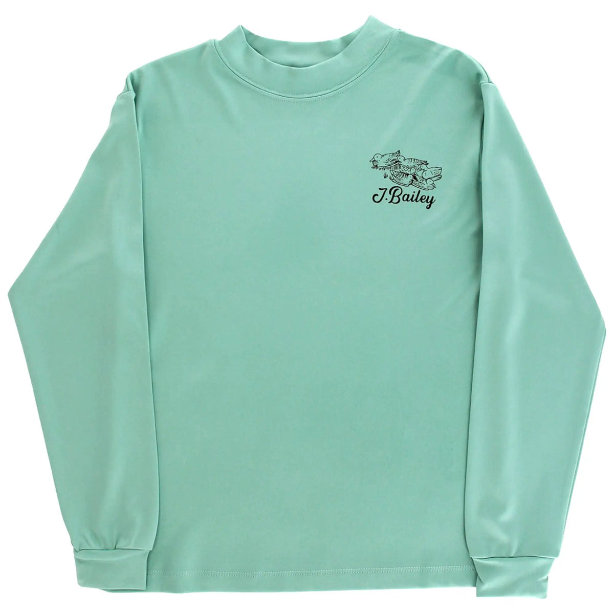 J. Bailey Boys Performance Logo Shirt - Duck Decoy on Green