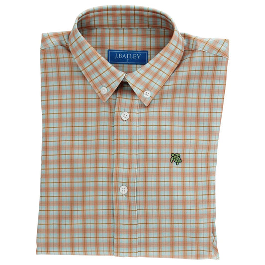 J. Bailey Boys Performance Button Down Shirt - Fall Spice Plaid by Bailey Boys