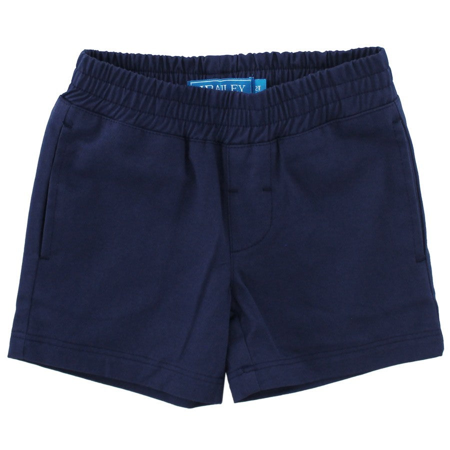 J. Bailey Boys Seaside Pull On Twill Shorts - Navy Blue