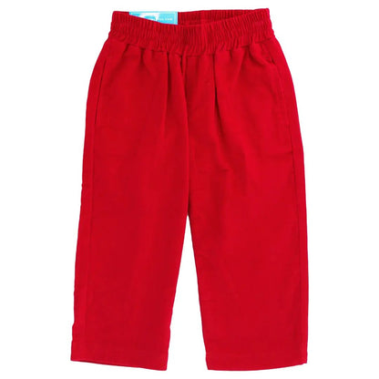 J. Bailey Boys Charlie Pull On Pants - Red Corduroy by Bailey Boys