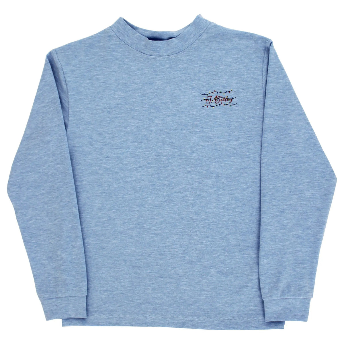 J. Bailey Boys Logo Tee Shirt - Christmas Pups on Blue