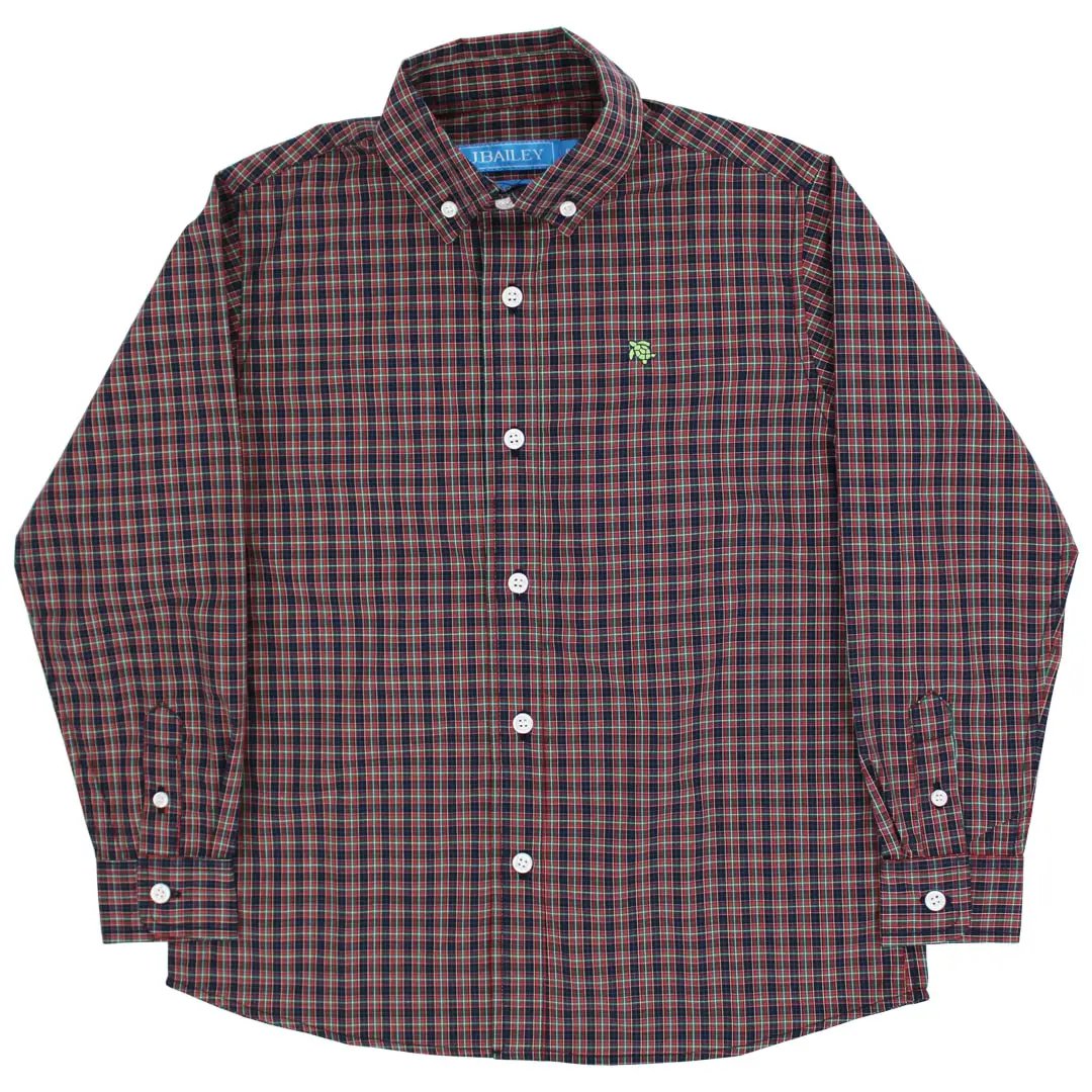 J. Bailey Boys Roscoe Button Down Shirt - Durham Plaid by Bailey Boys