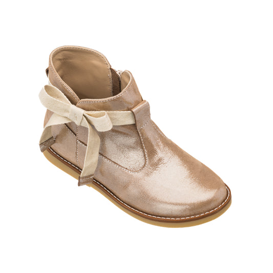 Elephantito Girls Booties - Sunny with Bow - Blush by Elephantito