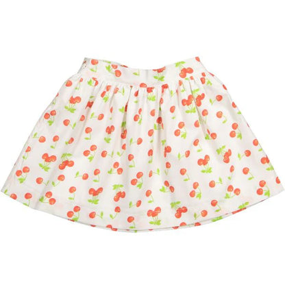 Sal & Pimenta Girls Classic Cherries Skirt with Bow