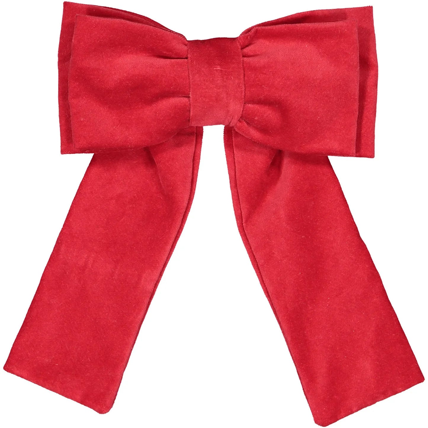 Sal & Pimenta Girls Big Hair Bow on Clip - Velvet - Red