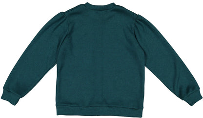 Maryland by Sal & Pimenta Girls Green Candy Cane Cardigan Sweater by Maryland