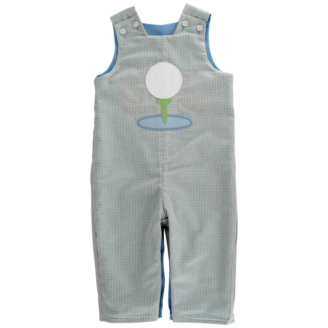 Bailey Boys Reversible Longall - Blue with Christmas Train Reverses to Golf Ball by Bailey Boys