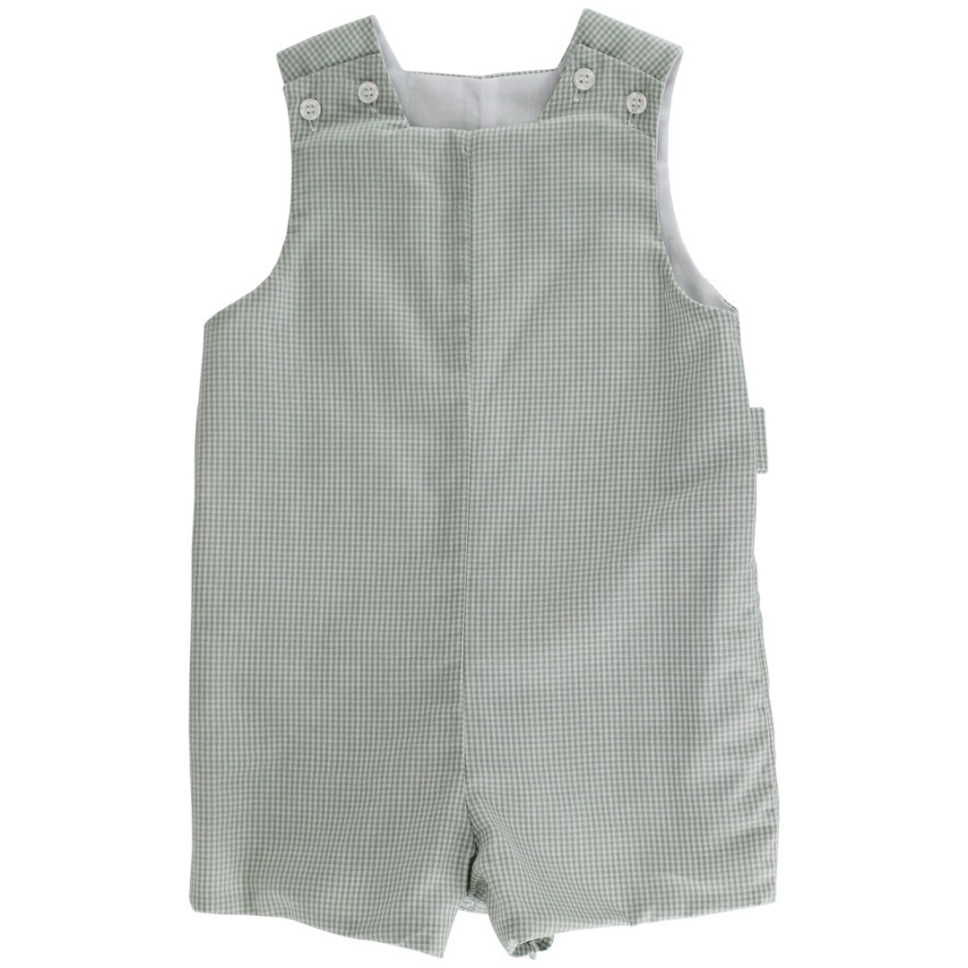 Bailey Boys Jon Jon with Tabs - Celery Green Checks