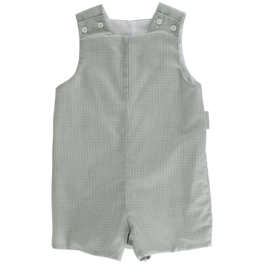 Bailey Boys Jon Jon with Tabs - Celery Green Checks